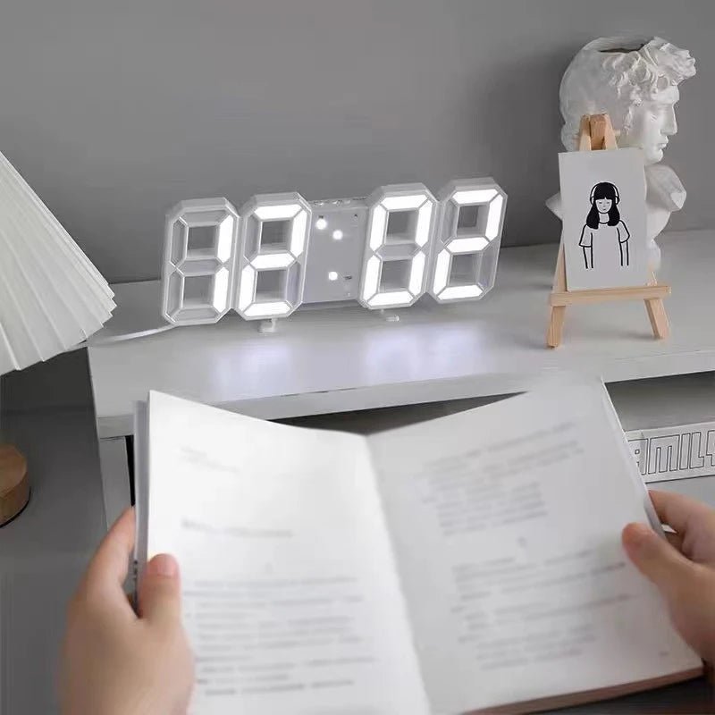 EONWAVE – Leuchtende 3D-Digitaluhr mit Sprachsteuerung und lautlosem Alarm 5