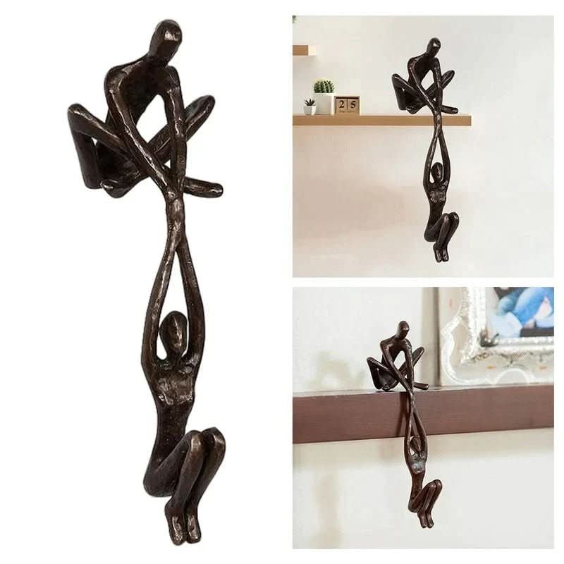 Ewigkeit Skulptur – Dekorative Harzskulptur für Liebe und Gleichgewicht