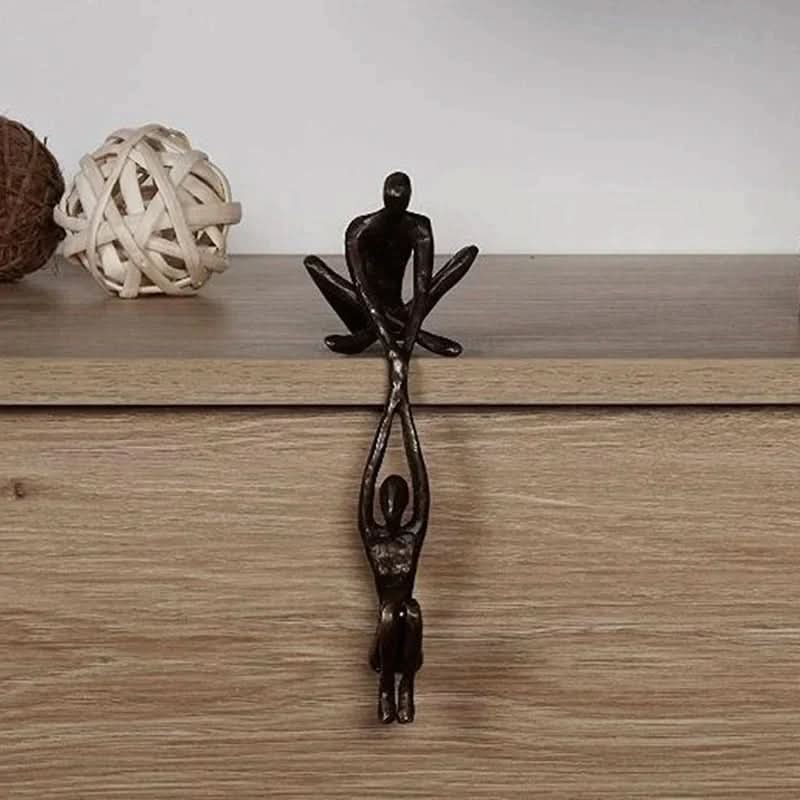 Ewigkeit Skulptur – Dekorative Harzskulptur für Liebe und Gleichgewicht