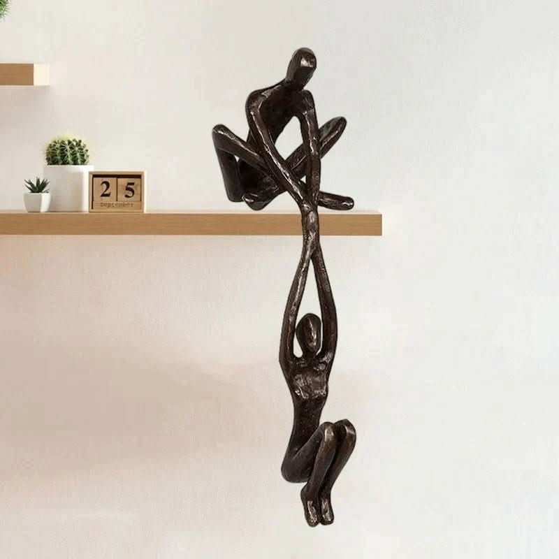 Ewigkeit Skulptur – Dekorative Harzskulptur für Liebe und Gleichgewicht