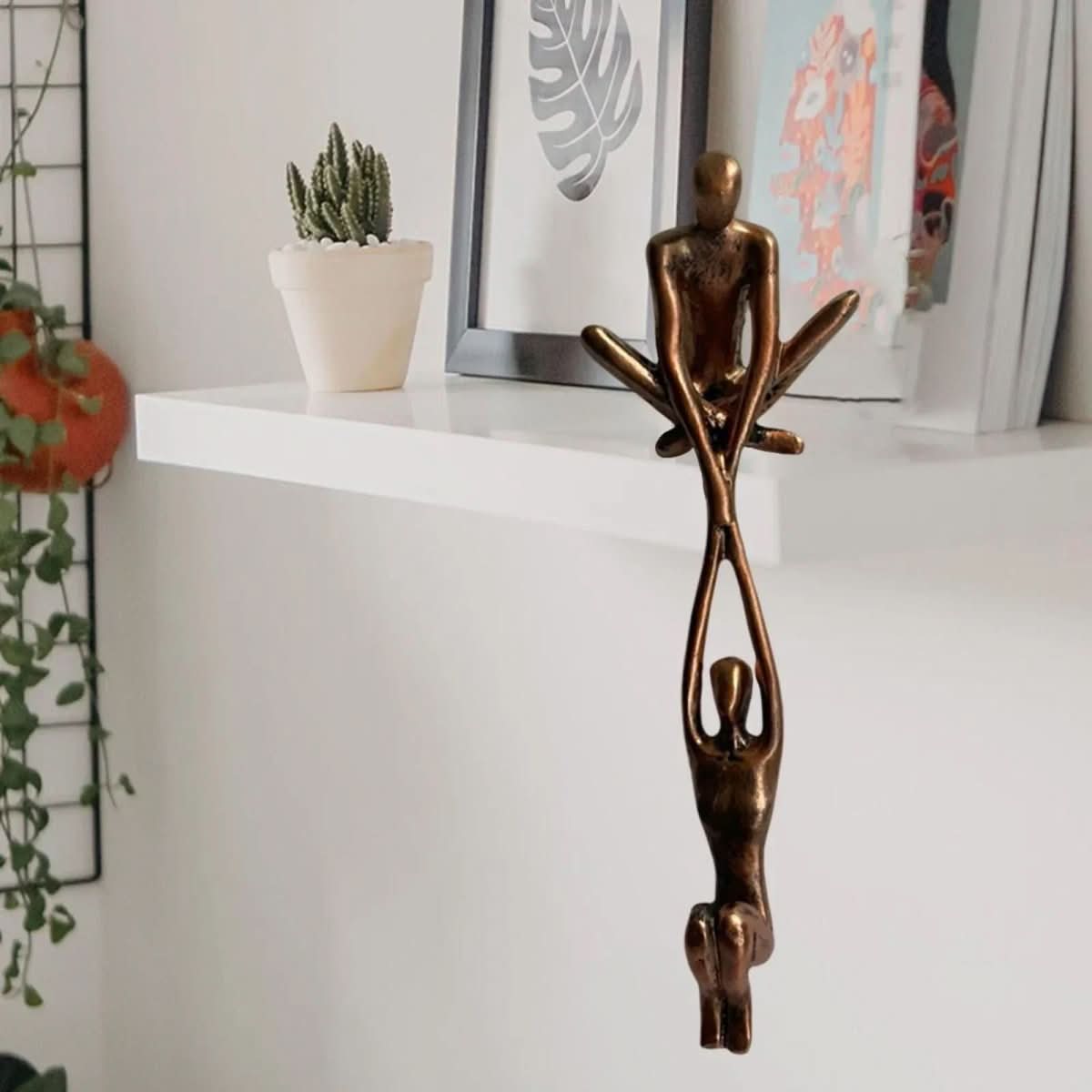 Ewigkeit Skulptur – Dekorative Harzskulptur für Liebe und Gleichgewicht