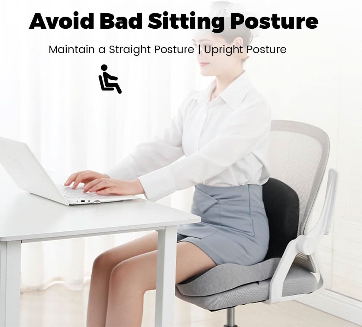 ErgoKomfort Polster – Ergonomisches Gedächtnisschaum Sitzkissen