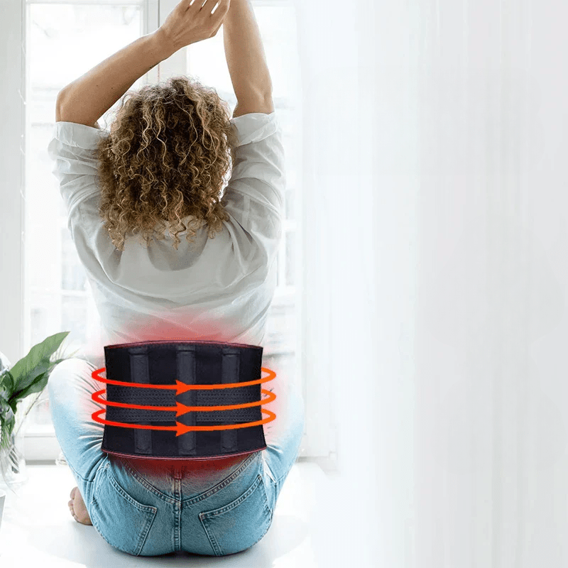 Ergonomischer Heizgürtel – Rückenwärmegürtel Mit 3 Heizstufen Und Lendenstütze