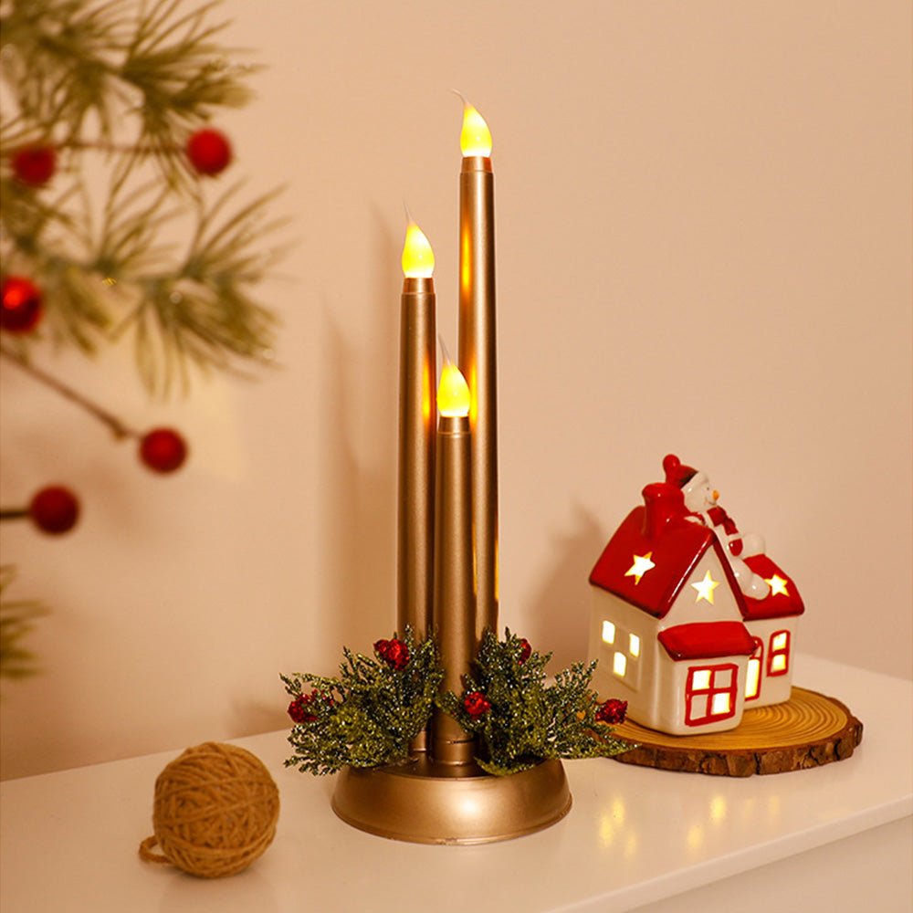 FLAMINIX – Flammenlose LED-Weihnachtskerzen mit realistischem Flackerlicht 0