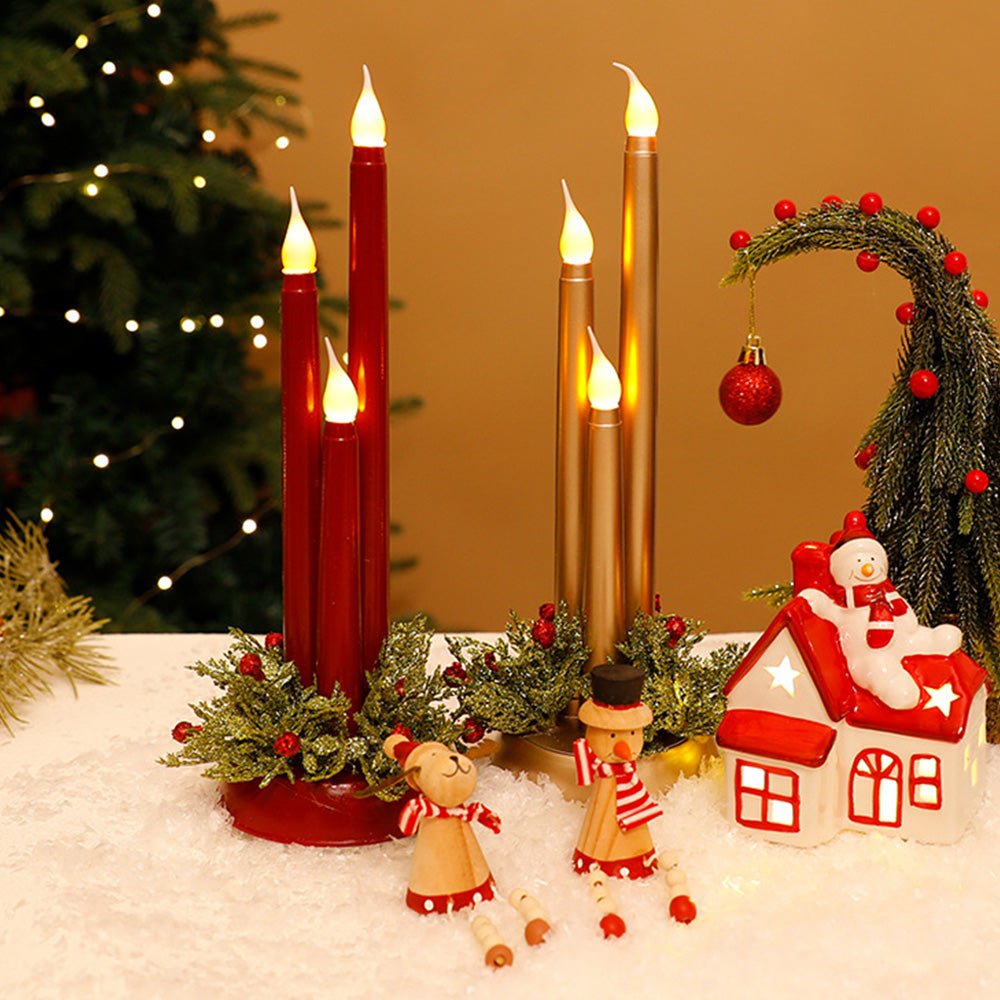 FLAMINIX – Flammenlose LED-Weihnachtskerzen mit realistischem Flackerlicht 7