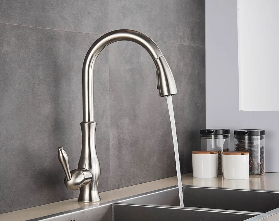 FLEXFLOW Küche Armatur – Edelstahl Küchenarmatur Mit Ausziehbarem Sprühkopf & Flexiblem Design