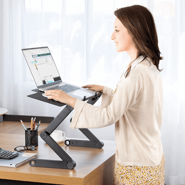 Flexständer 360 – Laptopständer – Ergonomisch Und Höhenverstellbar Für Gesunde Haltung Beim Arbeiten