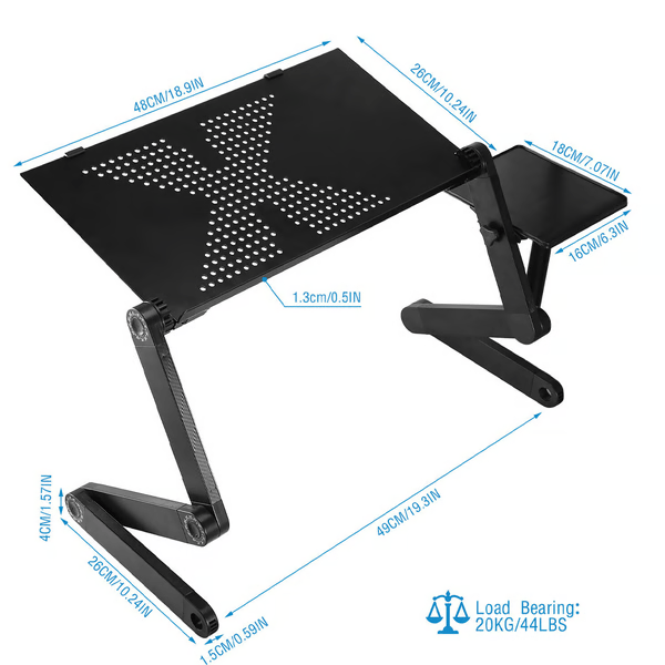 Flexständer 360 – Laptopständer – Ergonomisch Und Höhenverstellbar Für Gesunde Haltung Beim Arbeiten