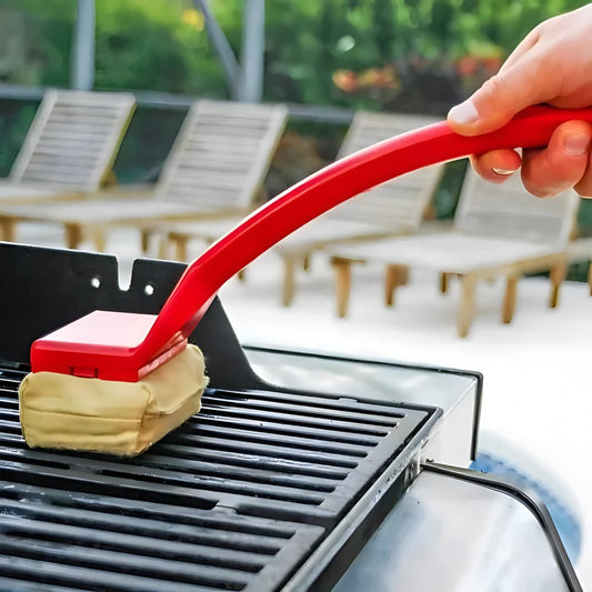 FLORACLEAN - Grillbürste mit Langem Griff für Kratzfreie Reinigung und Dampfkraft 0