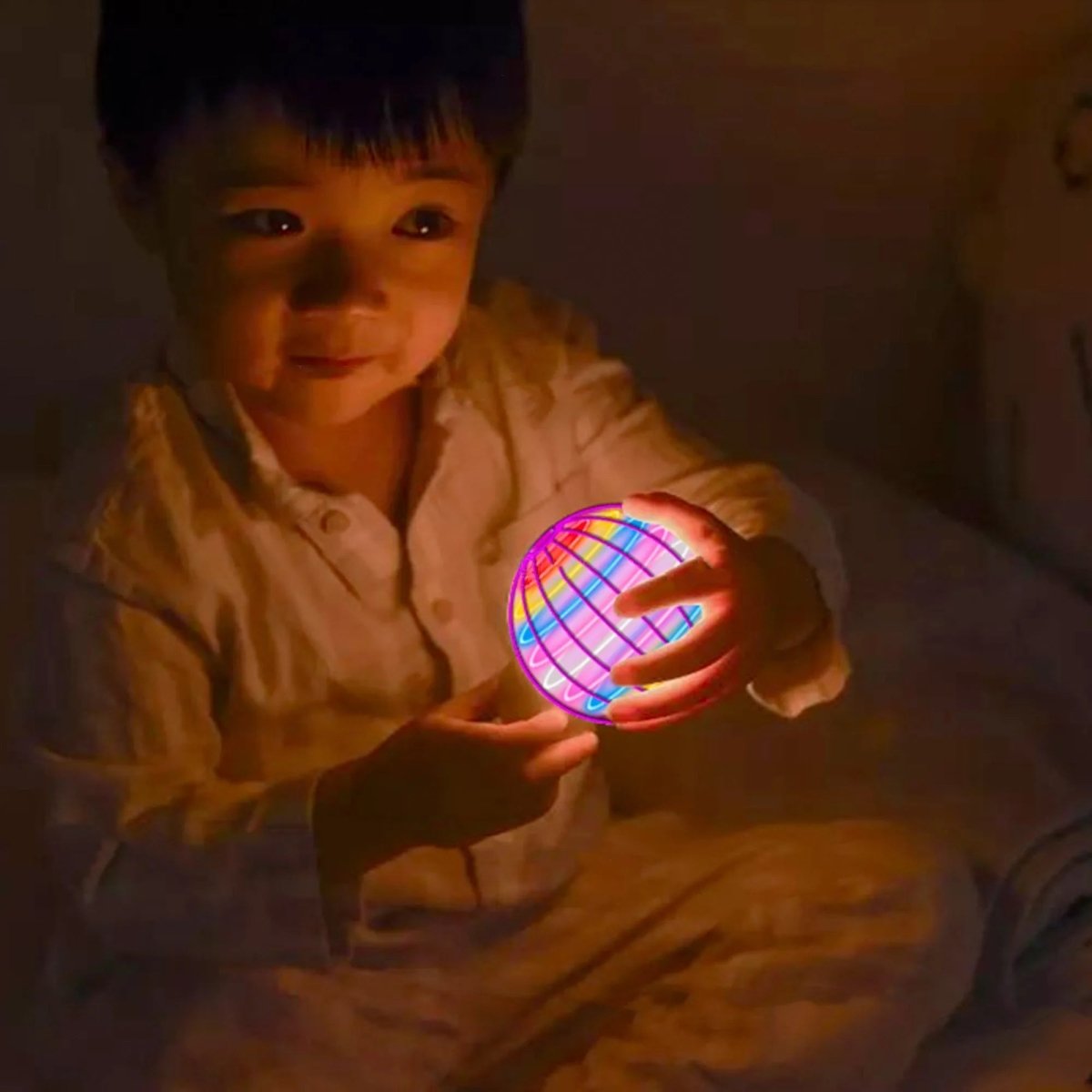FLYORB – Handgesteuerter magischer fliegender Kreisel mit LED-Effekten 3