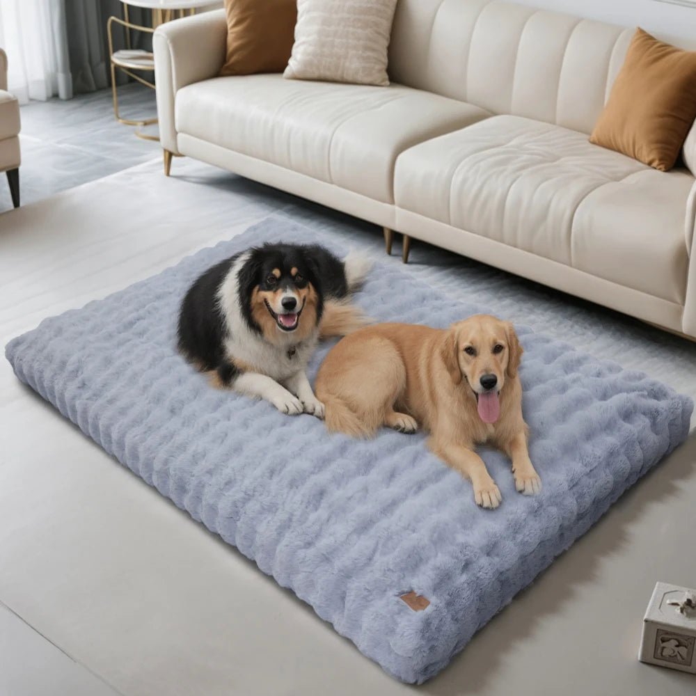 FURFORT – Premium-Plüschbett mit wasserabweisendem Stoff und rutschfester Unterseite 4