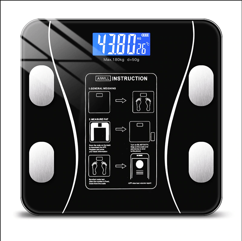 Fitscale – Intelligente Körperanalysewaage mit Anwendung & 11 Messwerten