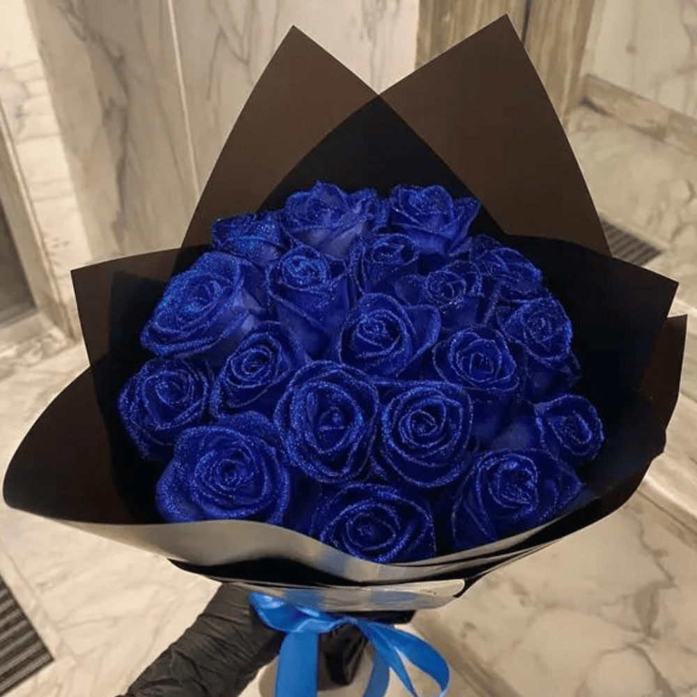 AMORÉVIA Immerblüte – Künstliche Glitzerrose Für Romantik Und Wohnkultur