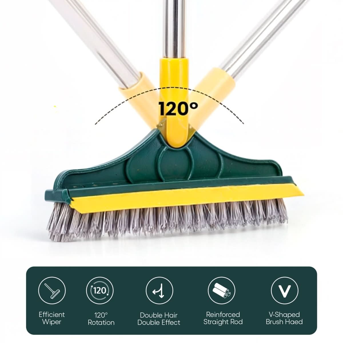 FlexSweep Bürste – 2-in-1 Reinigungsbürste Für Böden & Fliesen