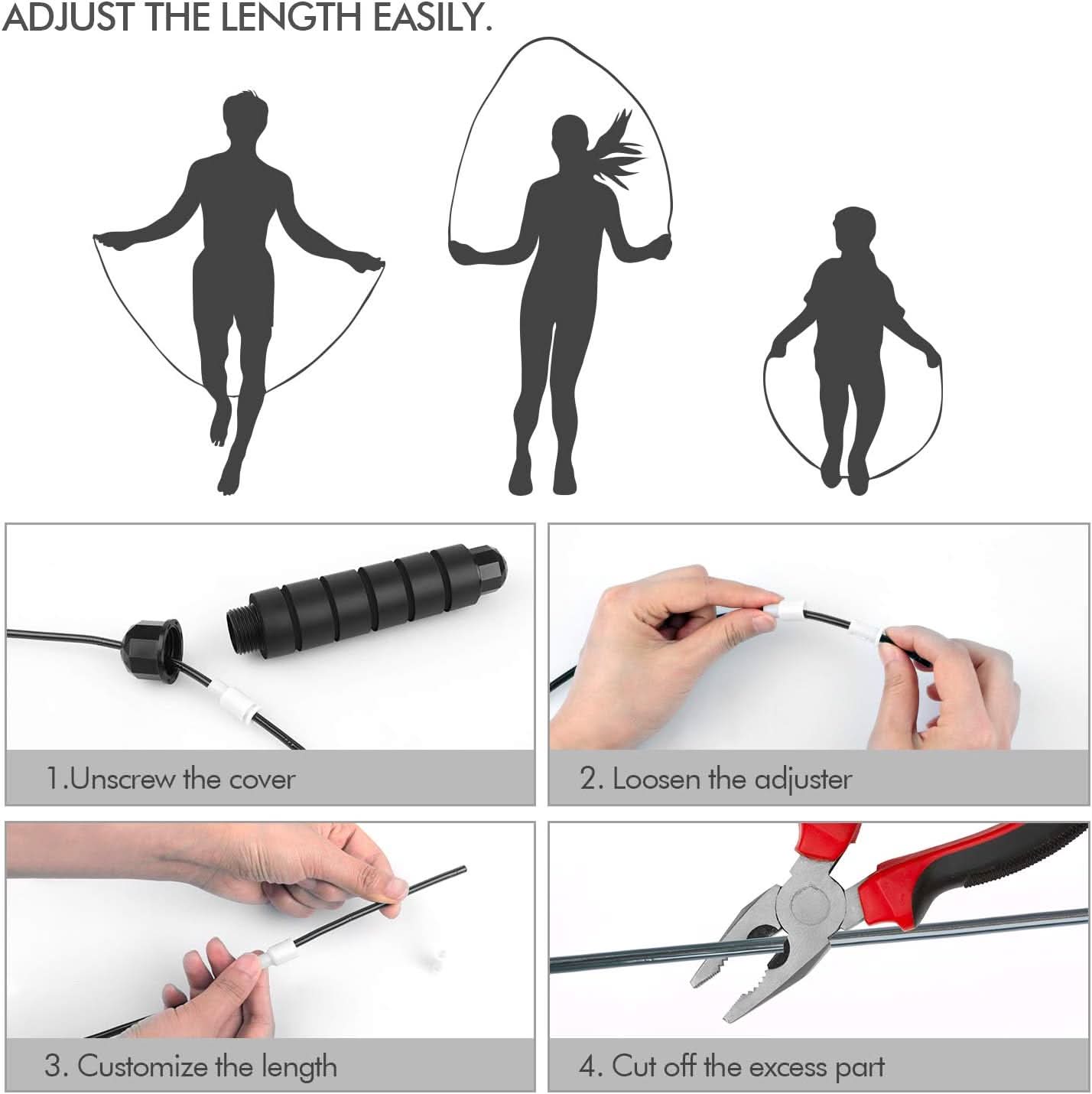 FlexiSprung – Verstellbares Sprungseil Kardio & Koordinationstraining