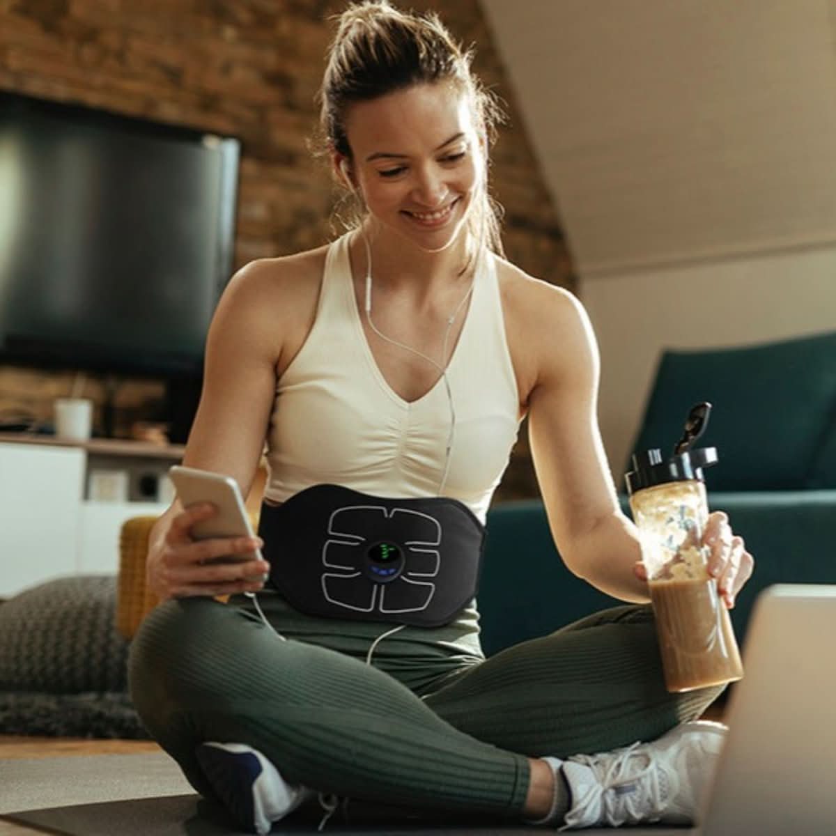 Flextone Skulpt – EMS Bauchmuskeltrainer Für Effektives Heimtraining In Nur 15 Minuten