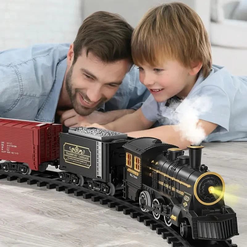 Weihnachts Zug Set – Elektrischer Weihnachtszug Mit Flexiblen Schienen & Festlichen Wagen