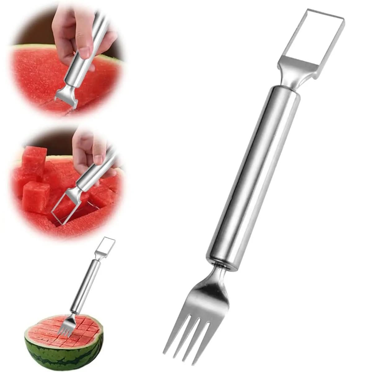 SnackGenie – 2-In-1 Obstschneider mit integrierter Gabel für frische Snacks