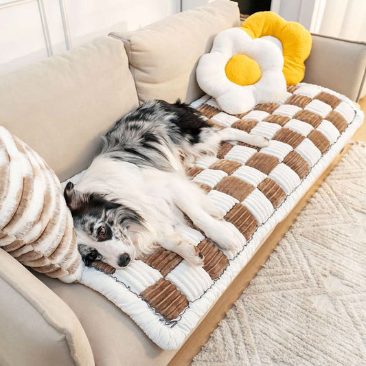 COZYCOVER – Kuschelige Haustierdecke aus Chenille mit Möbelschutz-Funktion