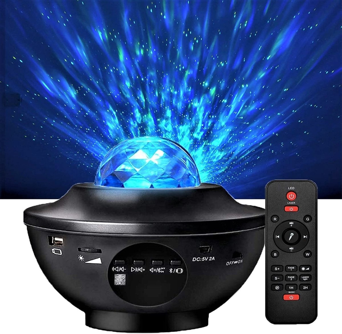 GALAXORA – Tragbarer Galaxy-Projektor mit Bluetooth-Lautsprecher und Fernbedienung 0