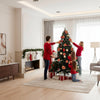 GLIMFLOR – 14,5 cm große glitzernde Weihnachtsblumen in Rosa, Rot und Gold 2