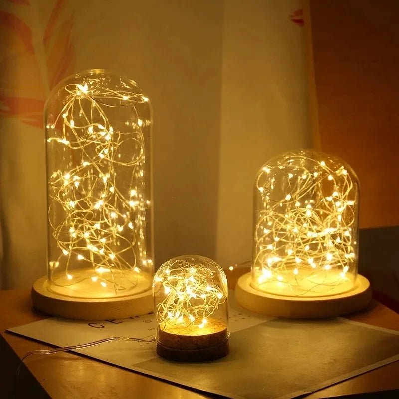 GLIMLIGHT – Warmweiße, batteriebetriebene Lichterkette für Haus und Garten 5
