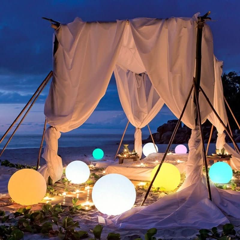 GLOWGLOBE – Lichtdiode-Leuchtkugel Mit 16 Farben Und Fernbedienung Für Drinnen Und Draußen