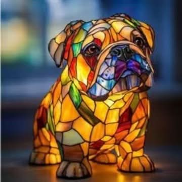 GLOWPAWS – Künstlerische LED-Nachtlampe mit Hunderassenmotiv für die Inneneinrichtung 14
