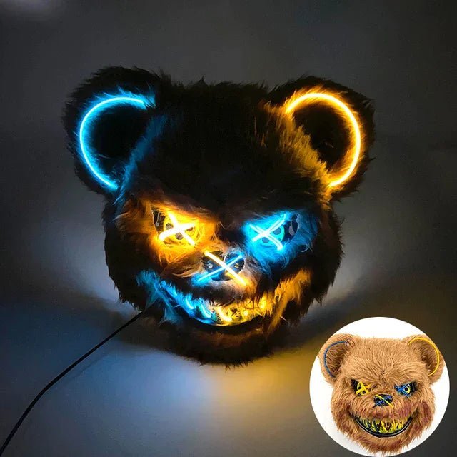 GLOWPURGE – Leuchtende LED-Maske mit Neoneffekten 11
