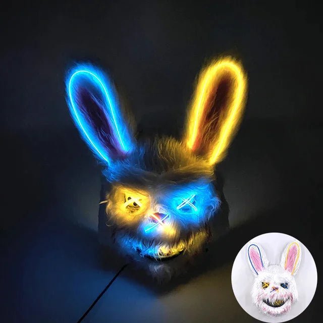 GLOWPURGE – Leuchtende LED-Maske mit Neoneffekten 12