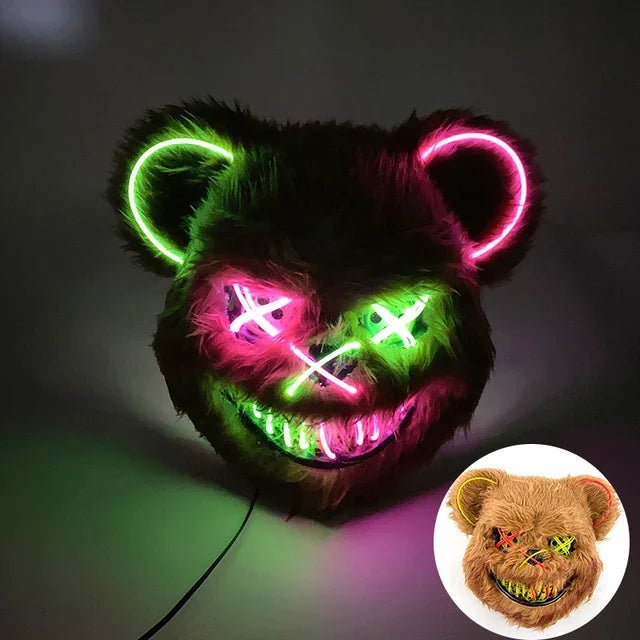 GLOWPURGE – Leuchtende LED-Maske mit Neoneffekten 5