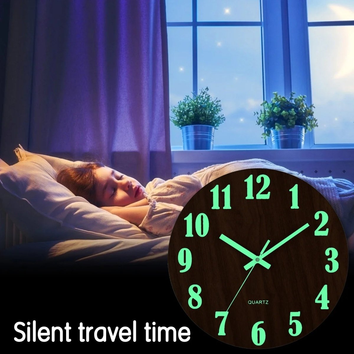 GLOWTIME – Elegante Quarzuhr mit Nachtsichtbarkeit und geräuschlosem Design 2