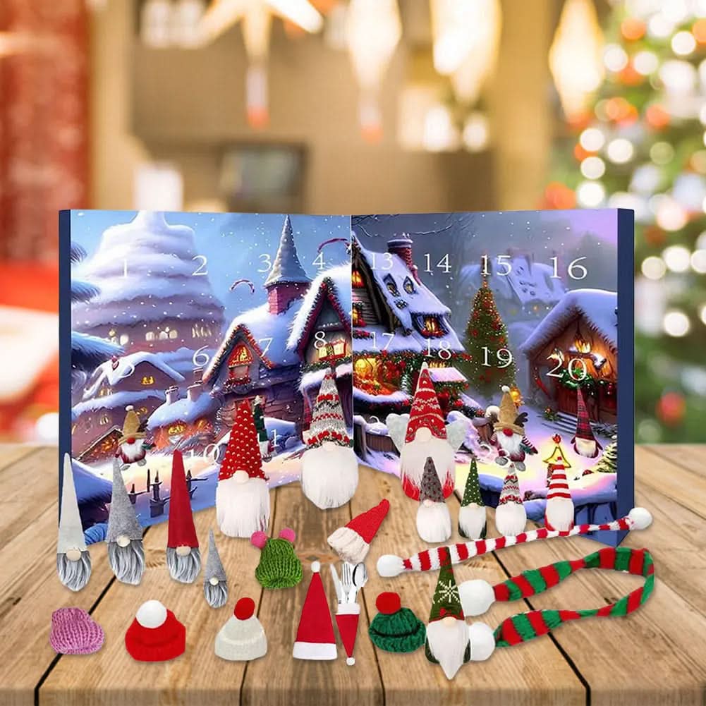 GNOMELYN 2025 – Verspielter Wichtel-Adventskalender mit 24 handgefertigten Figuren 3
