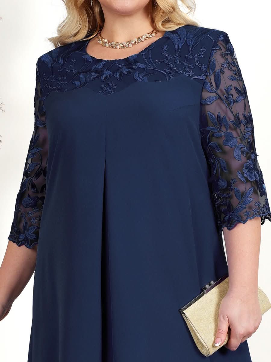Gnade Gala Kleid – Besticktes Kleid in Übergröße für Elegante Auftritte