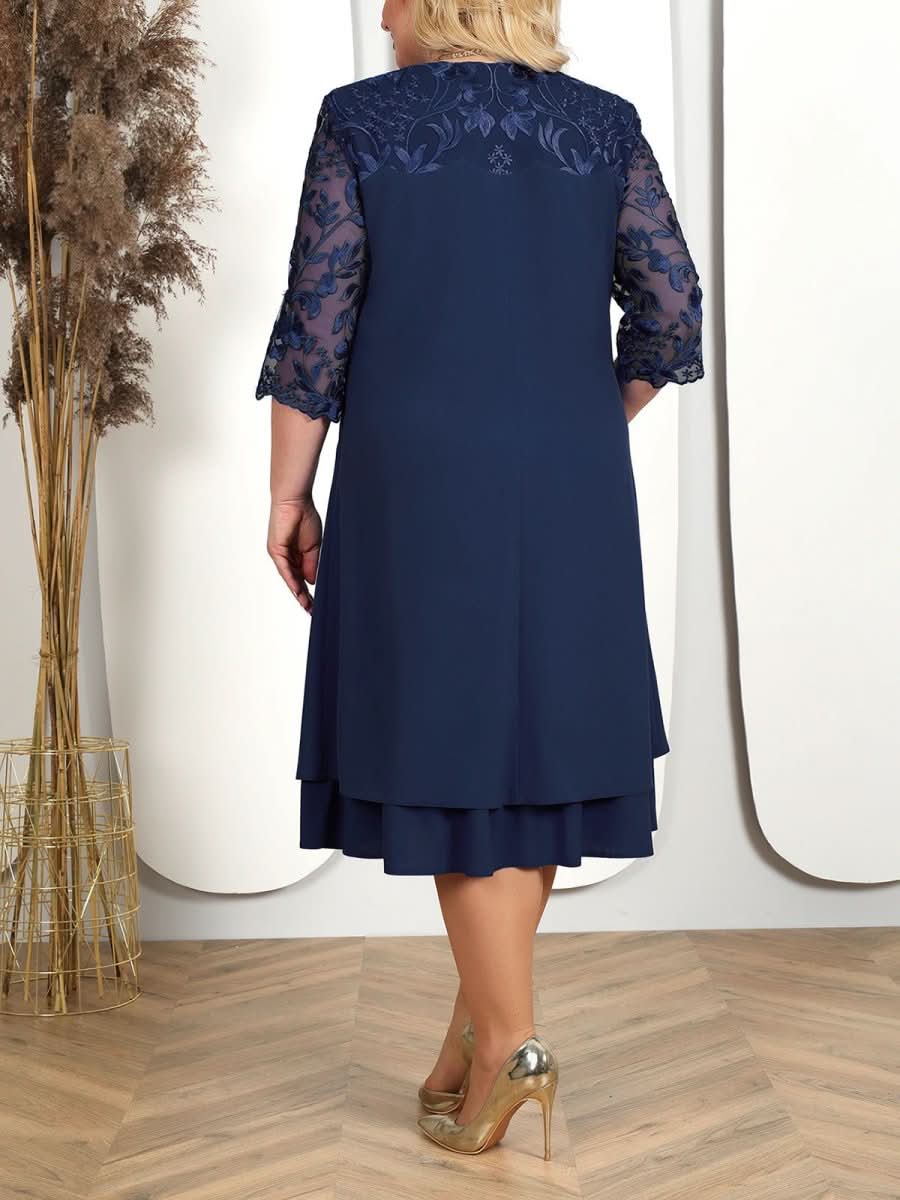 Gnade Gala Kleid – Besticktes Kleid in Übergröße für Elegante Auftritte