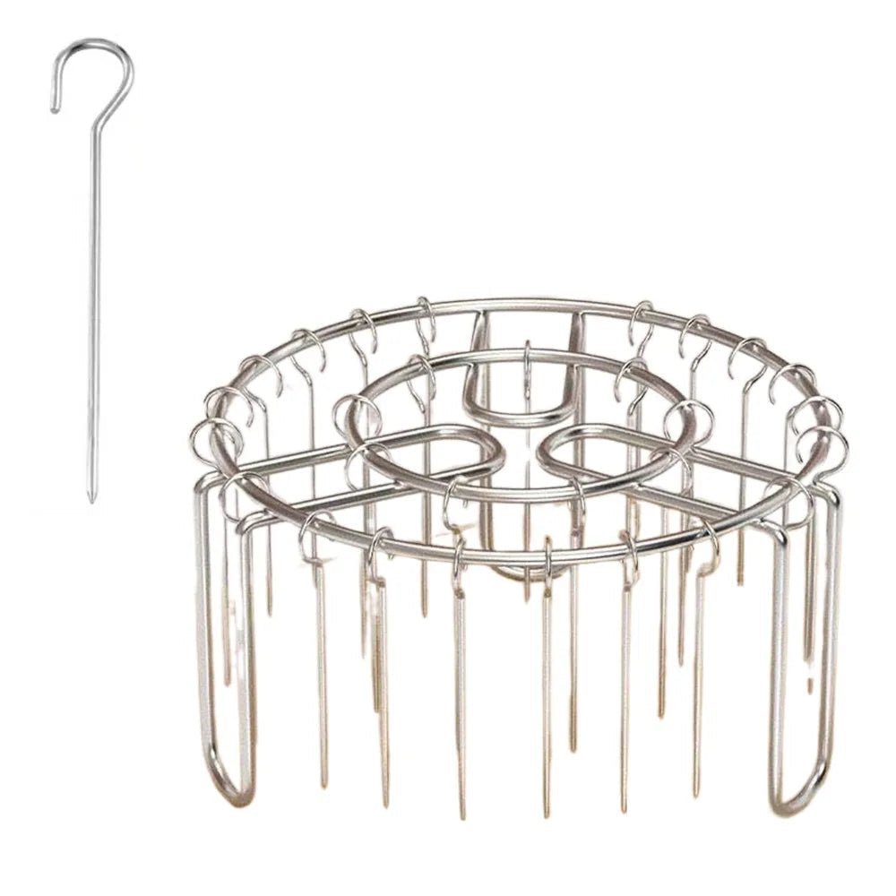 GRILLVERT – Edelstahl Grillrost für vertikales Grillen mit Spießhalter 7