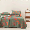 GinkgoSteppdecke – Baumwoll Bettwäsche Set Mit Botanischem Design