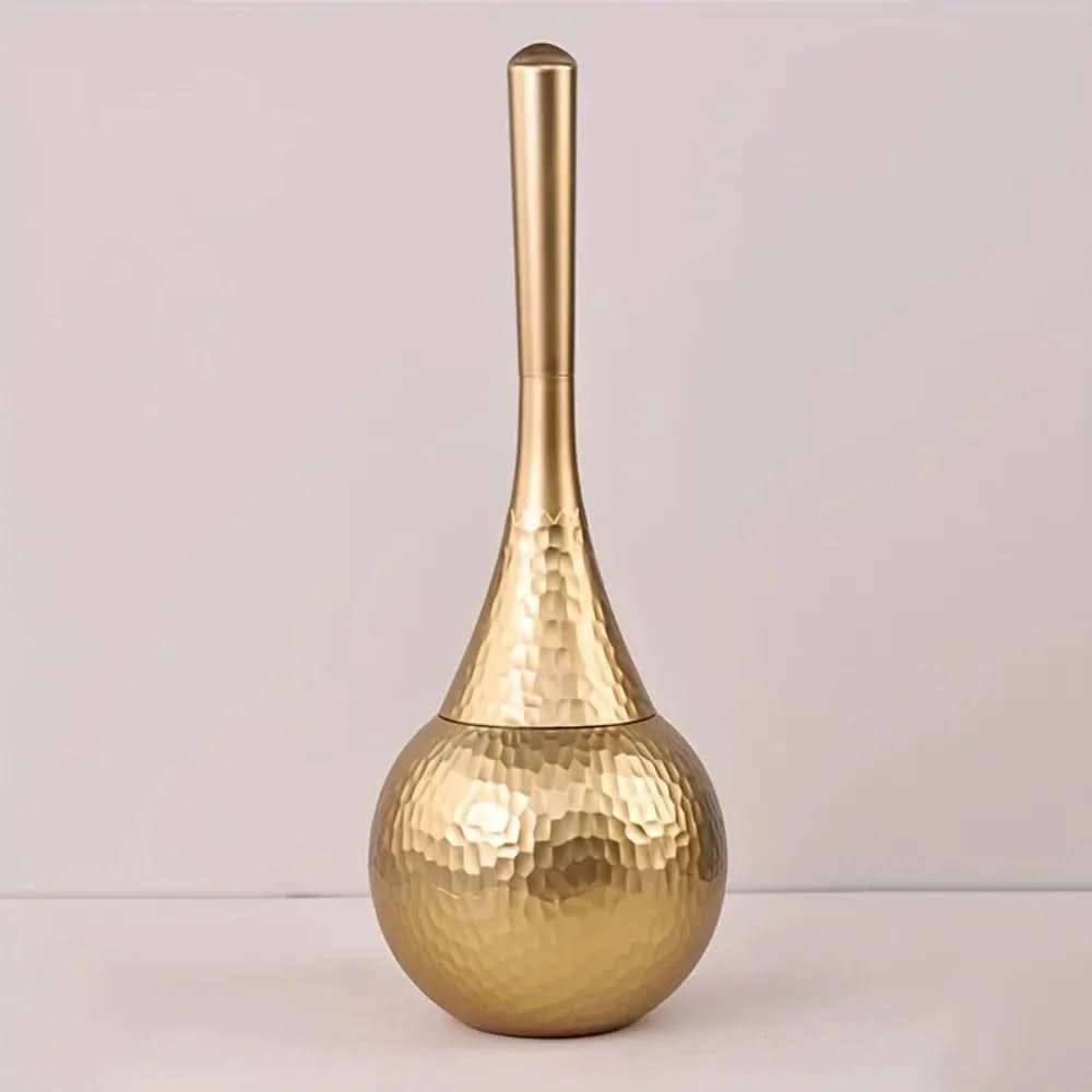 GoldenLuxe Toilettenbürste | Luxuriöses Badezimmer-Accessoire | Modernes Golddesign | Hygienisches Reinigungswerkzeug 1