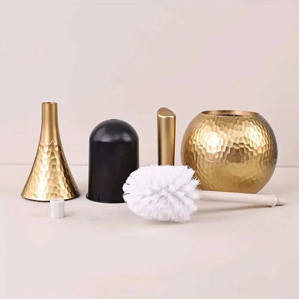 GoldenLuxe Toilettenbürste | Luxuriöses Badezimmer-Accessoire | Modernes Golddesign | Hygienisches Reinigungswerkzeug 4