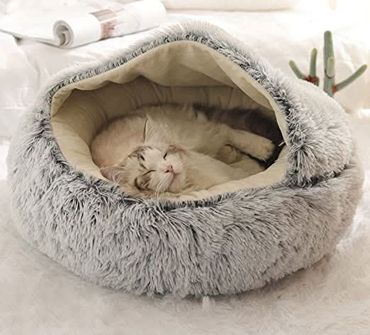 COMFYPET – Weicher Luxuskorb Für Katzen & Kleine Hunde
