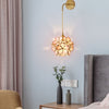 Selene Elegante Glasblumen Kugel Wandleuchte
