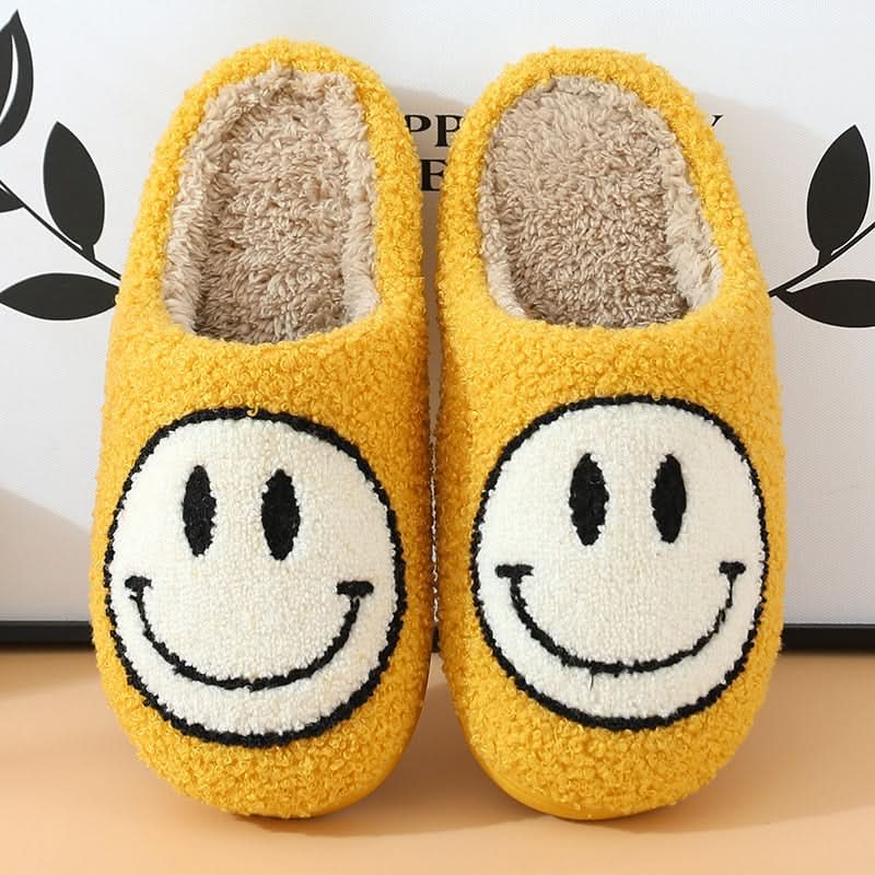 KuscheligeZehen Slipper – Flauschige Hausschuhe Mit Smiley Und Silikondämpfung Für Warme Füße