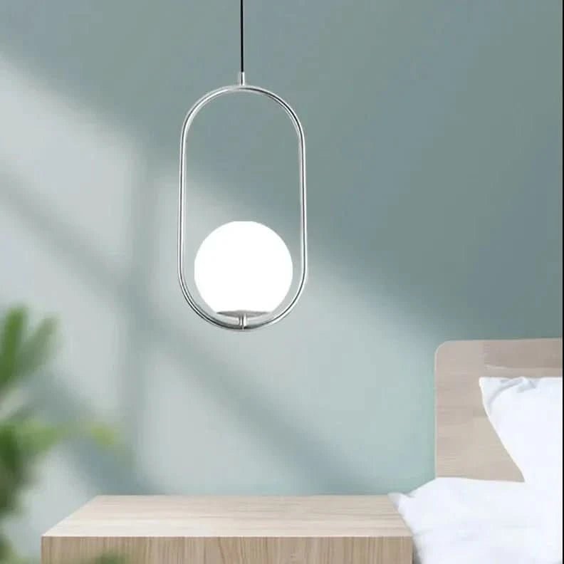 MAELINE Moderne Ovale Messing Pendelleuchte
