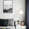 Celise Glas Ball Pendelleuchte Modernes Designlampe Mit Messing- Und Chromakzenten