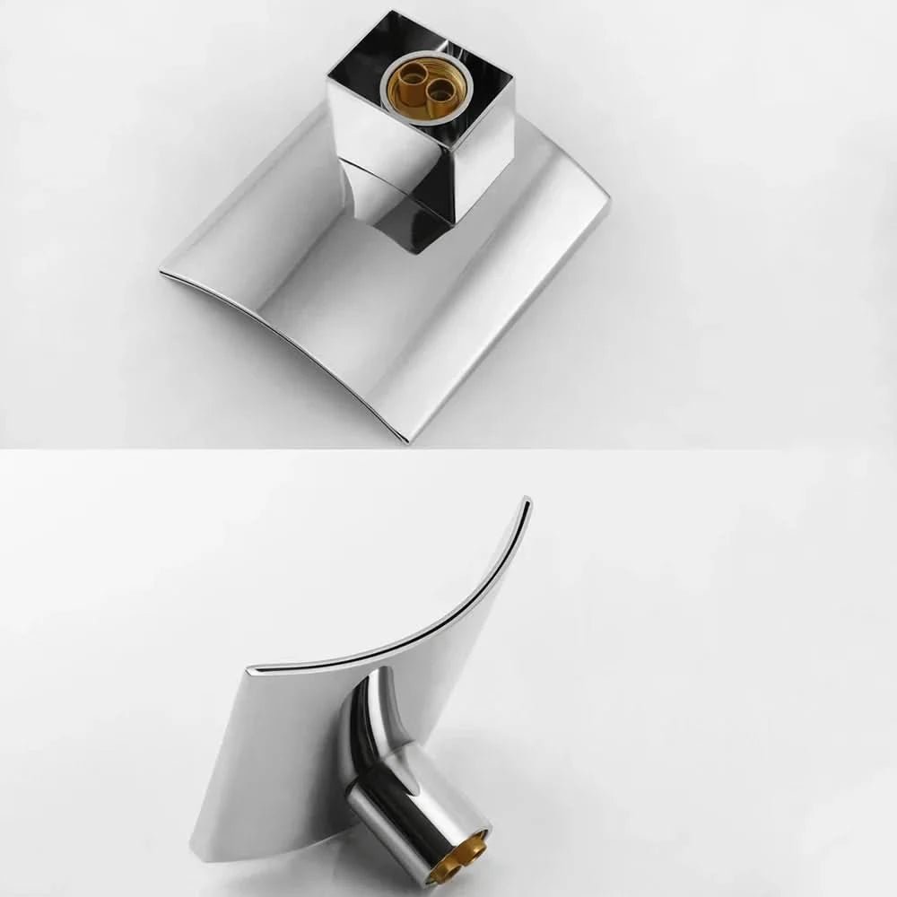 THARIX Luxuriöser Moderner Wasserfall-Wasserhahn Aus Messing Mit Keramischem Ventilkern