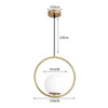 Celise Glas Ball Pendelleuchte Modernes Designlampe Mit Messing- Und Chromakzenten