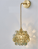 Selene Elegante Glasblumen Kugel Wandleuchte