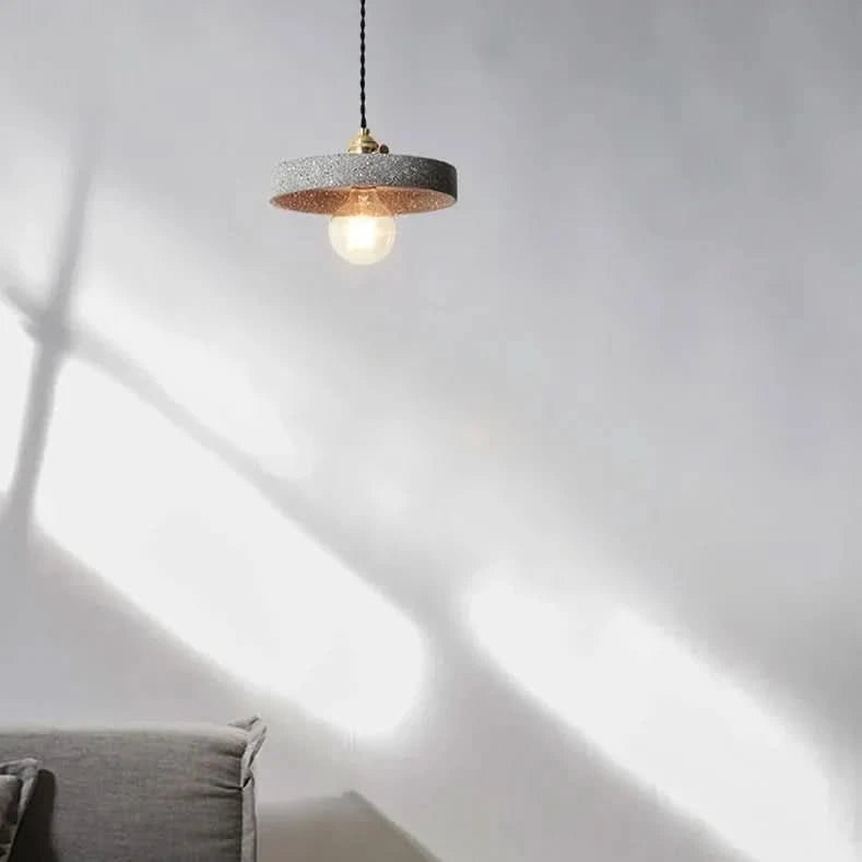 MIRELLE Pendelleuchte Terrazzo-Inspiriertes Design Mit Goldenen Metallakzenten