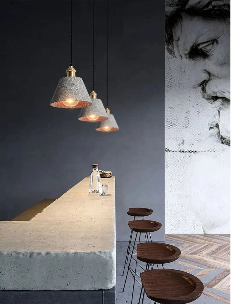 NAELLE Terrazzo Pendelleuchte Mit Industriellem Charme Und Modernem Design