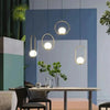 MAELINE Moderne Ovale Messing Pendelleuchte